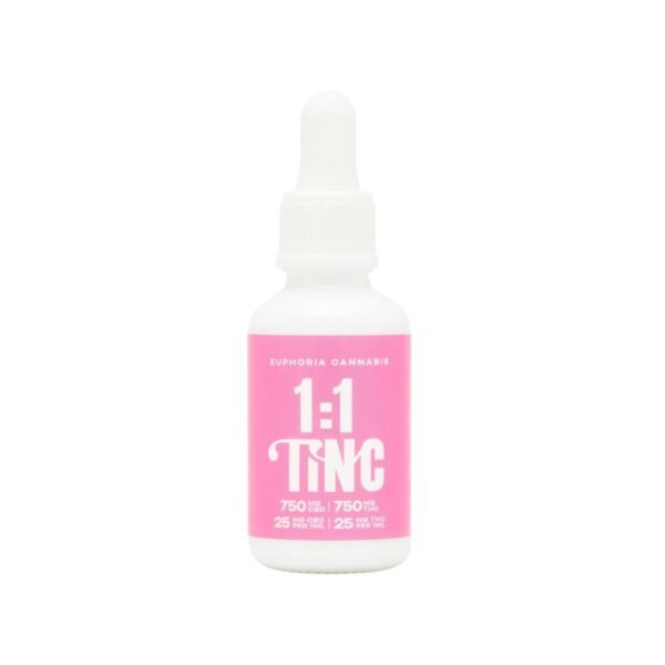 Euphoria Cannabis – 1:1 1500mg (750mg THC+750mg CBD) THC/CBD Tincture
