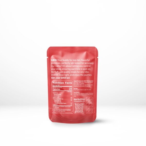 GRID – Strawberry Peach 1000mg THC Gummies - Image 2