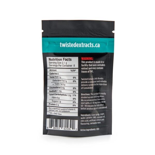 Twisted Extracts Jelly Bombs 80mg CBD – Pineapple - Image 2