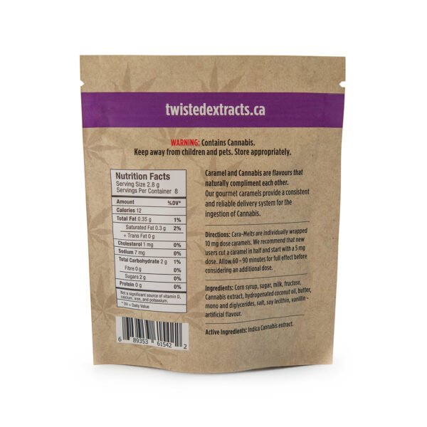 Twisted Extracts Cara-Melts – 80mg THC Indica - Image 2