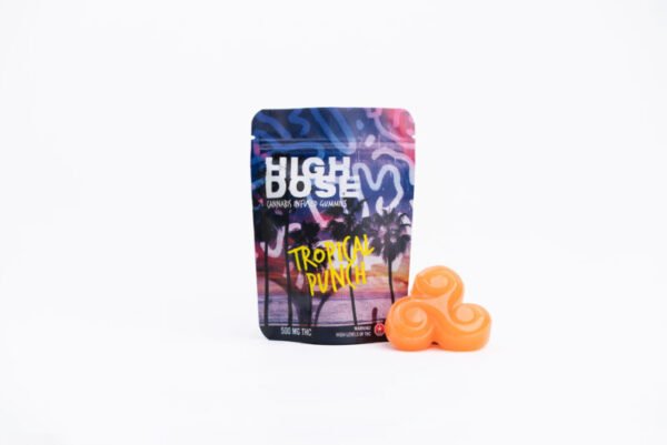 High Dose 500mg THC Gummy – Tropical Punch