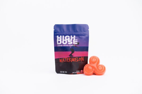 High Dose 500mg THC Gummy – Watermelon