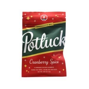*Potluck Edibles 100mg THC Gummies – Cranberry Spice (LIMITED EDITION)
