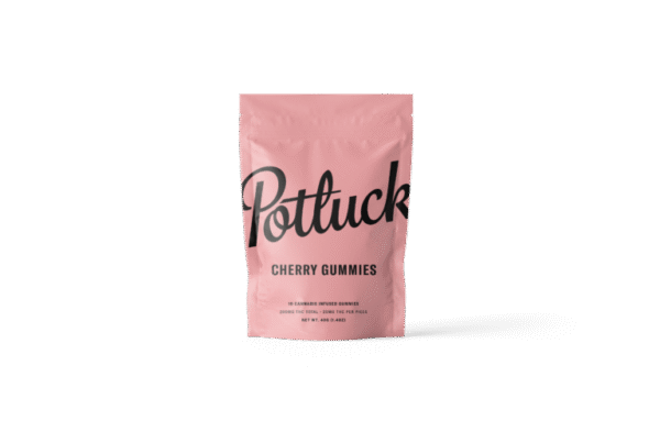 Potluck Edibles 200mg THC Gummies – Cherry