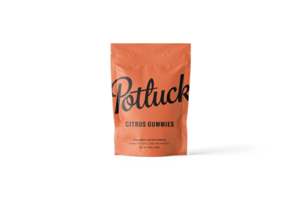 Potluck Edibles 200mg THC Gummies – Citrus