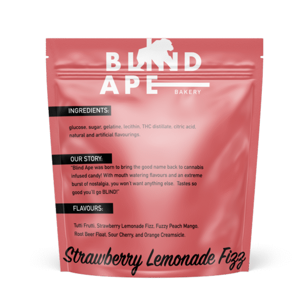 Blind Ape – Strawberry Lemonade 300mg THC Gummies - Image 2