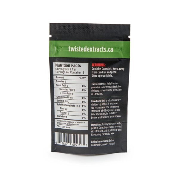 Twisted Extracts Jelly Bombs 80mg THC – Cherry (Sativa) - Image 2