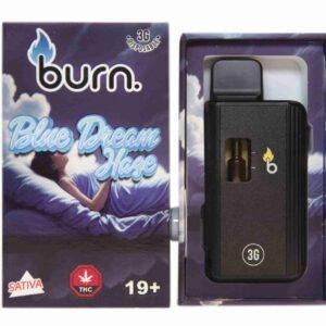 Burn 3mL Disposable Vapes – Blue Dream Haze THC Distillate