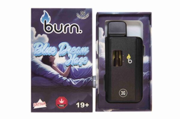 Burn 3mL Disposable Vapes – Blue Dream Haze THC Distillate