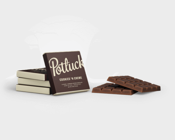 Potluck Edibles 300mg THC Chocolate – Cookies N Cream