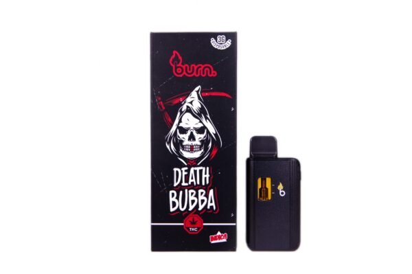 Burn 3mL Disposable Vapes – Death Bubba THC Distillate