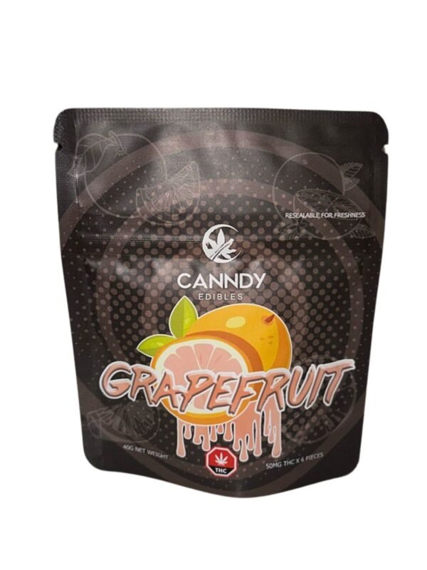 Canndy Edibles (300mg) THC Gummies – Grapefruit