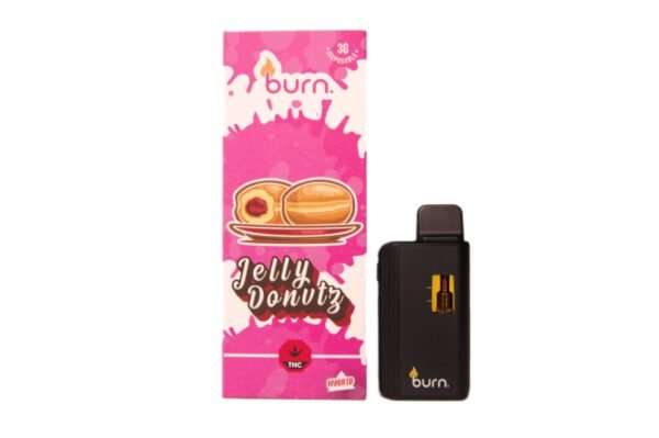 Burn 3mL Disposable Vapes – Jelly Donut THC Distillate