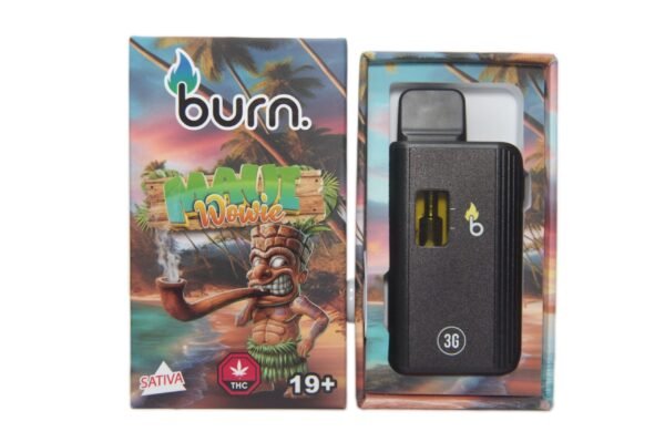 Burn 3mL Disposable Vapes – Maui Wowie THC Distillate