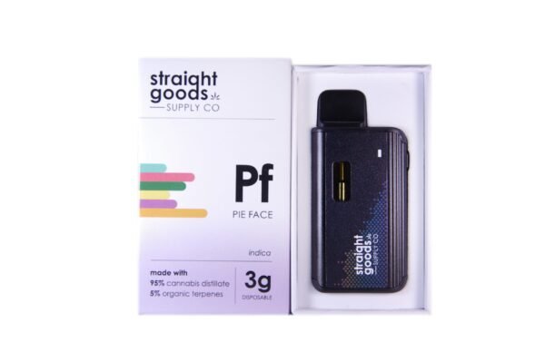 Straight Goods Supply Co. 3 Gram Disposable Vapes – Pie Face THC Distillate