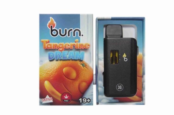 Burn 3mL Disposable Vapes – Tangerine Dream THC Distillate